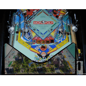 Monopoly bored Lighted Pinball Apron/Arch 0082