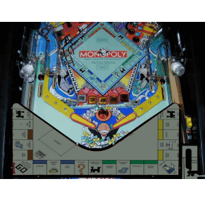 Monopoly game Lighted Pinball Apron/Arch 0083
