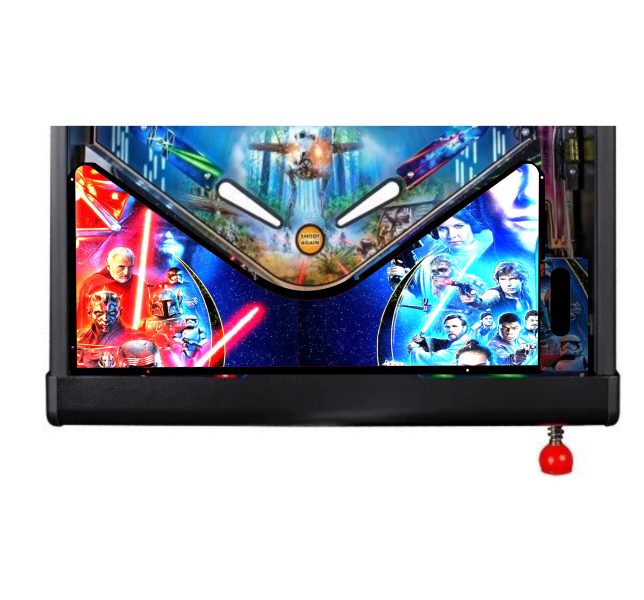 Star Wars red-blue Lighted Pinball Apron/Arch 0103 - Image 4