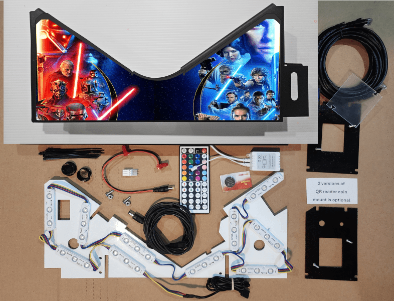 Star Wars red-blue Lighted Pinball Apron/Arch 0103 - Image 5