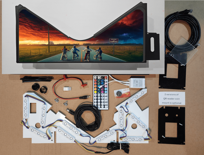 Stranger things sunset (apron for Pro ONLY) Lighted Pinball Apron/Arch 0109 - Image 5