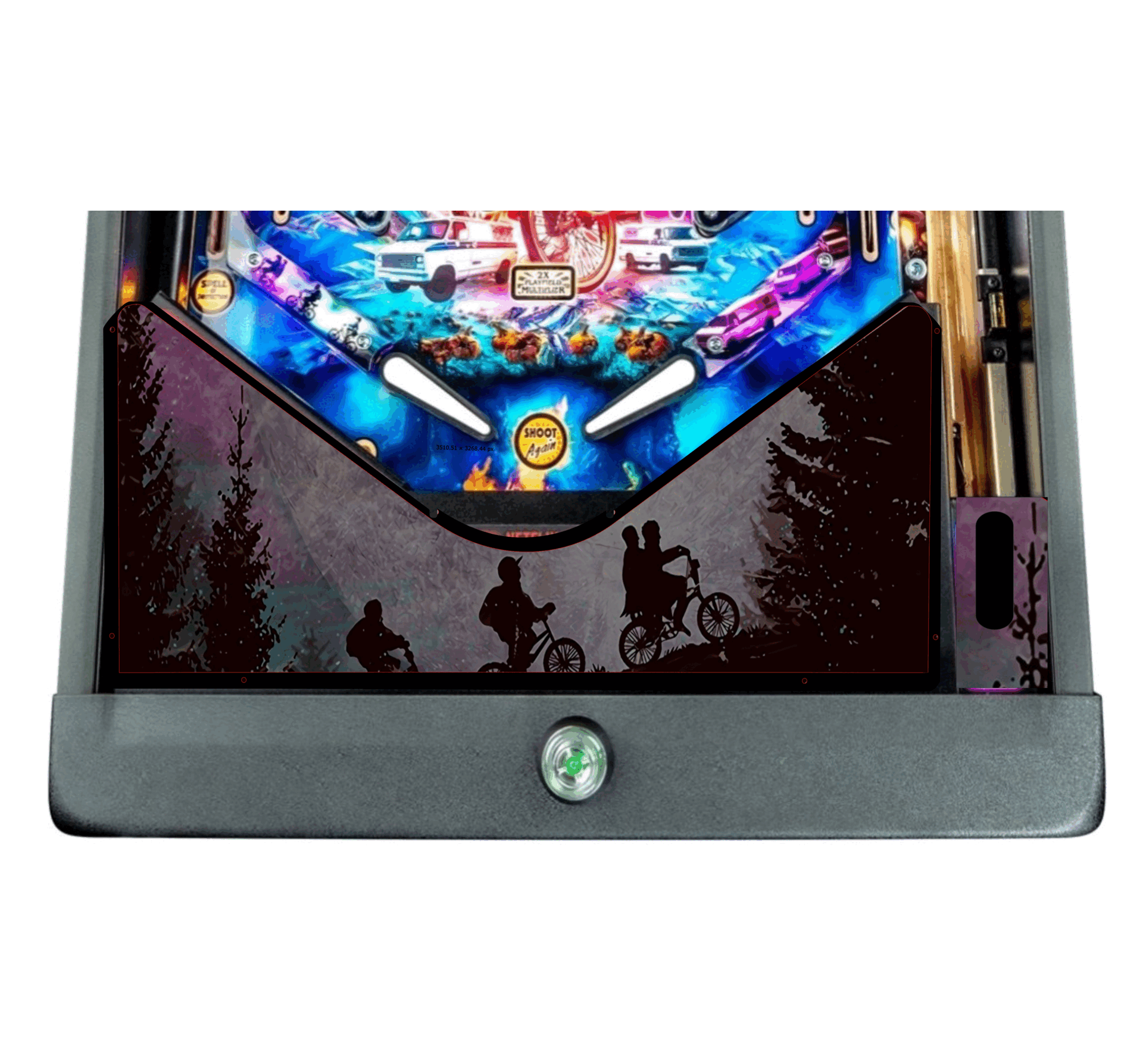 Stranger things bic (apron for Pro ONLY) Lighted Pinball Apron/Arch 0112