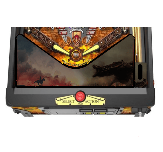 Game of Thrones dragon fight Lighted Pinball Apron/Arch 0118 - Image 3