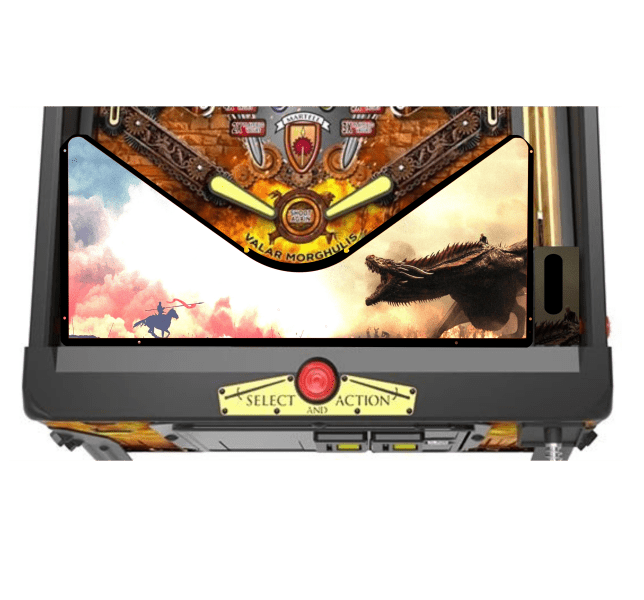Game of Thrones dragon fight Lighted Pinball Apron/Arch 0118 - Image 4