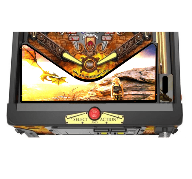 Game of Thrones queen of draons Lighted Pinball Apron/Arch 0121 - Image 4