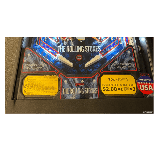 The Rolling Stones albums Lighted Pinball Apron/Arch 0127 - Image 2