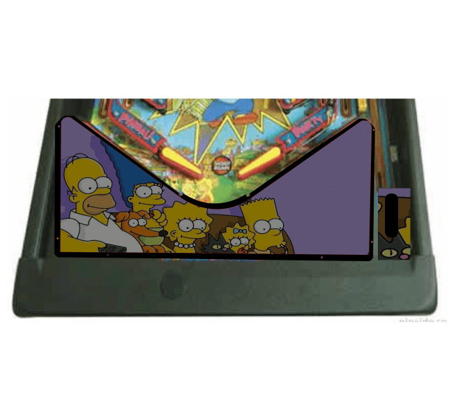 The Simpson Pinball Party family Lighted Pinball Apron/Arch 0129 - Image 4