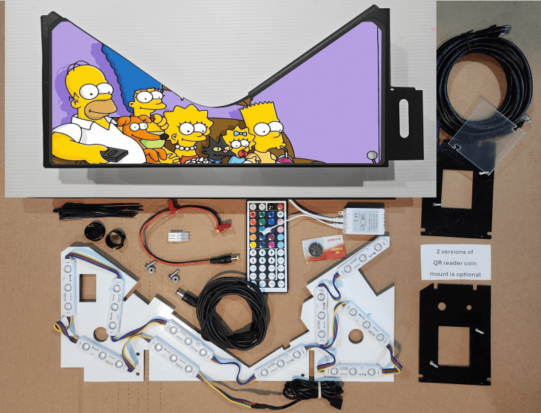 The Simpson Pinball Party family Lighted Pinball Apron/Arch 0129 - Image 6