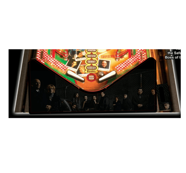 The Sopranos cover Lighted Pinball Apron/Arch 0135 - Image 3