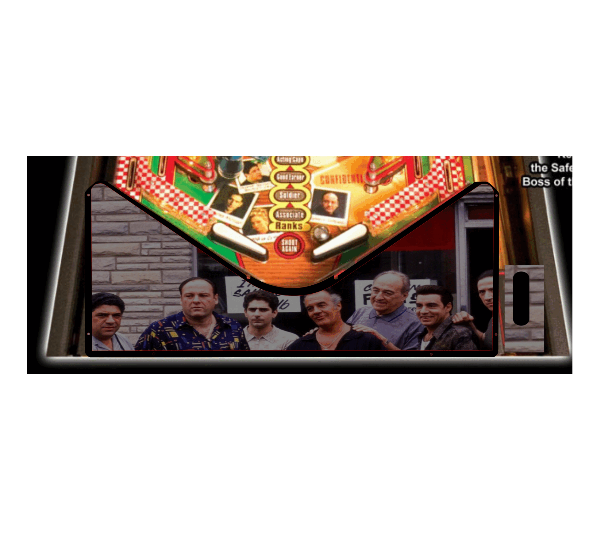 The Sopranos family Lighted Pinball Apron/Arch 0138