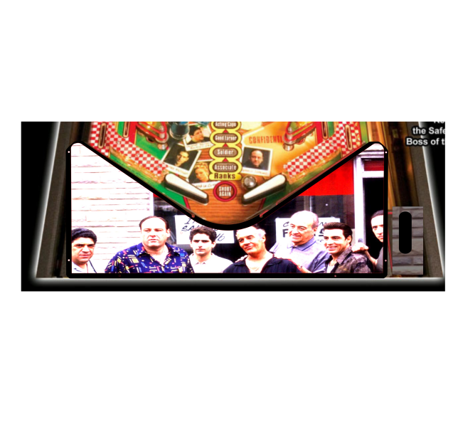 The Sopranos family Lighted Pinball Apron/Arch 0138 - Image 5