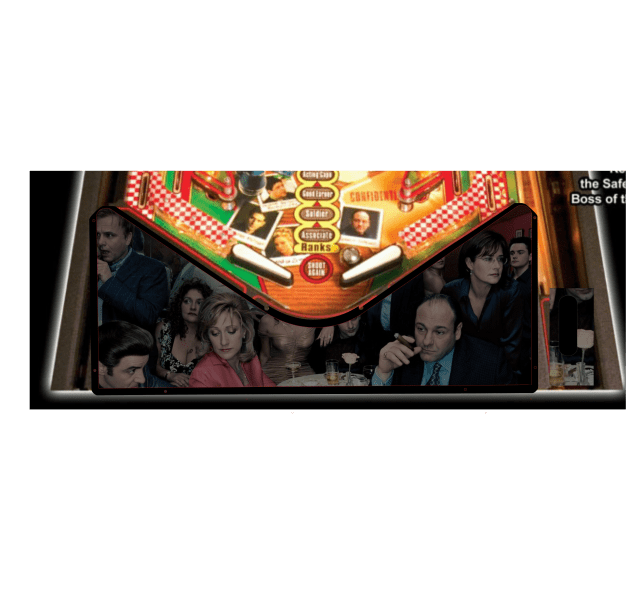The Sopranos game Lighted Pinball Apron/Arch 0139 - Image 3