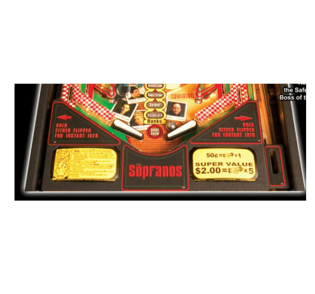 The Sopranos game Lighted Pinball Apron/Arch 0139 - Image 2