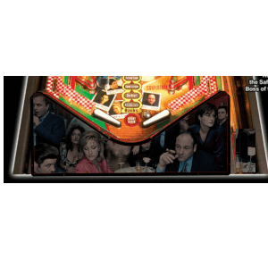 The Sopranos game Lighted Pinball Apron/Arch 0139
