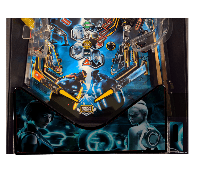 Tron blue Lighted Pinball Apron/Arch 0148 - Image 3