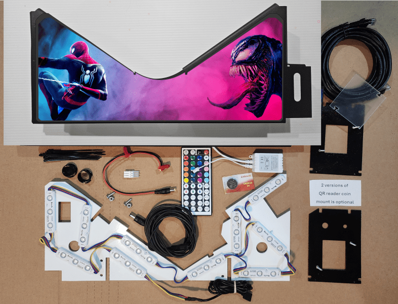 Venom pink Lighted Pinball Apron/Arch 0153 - Image 5