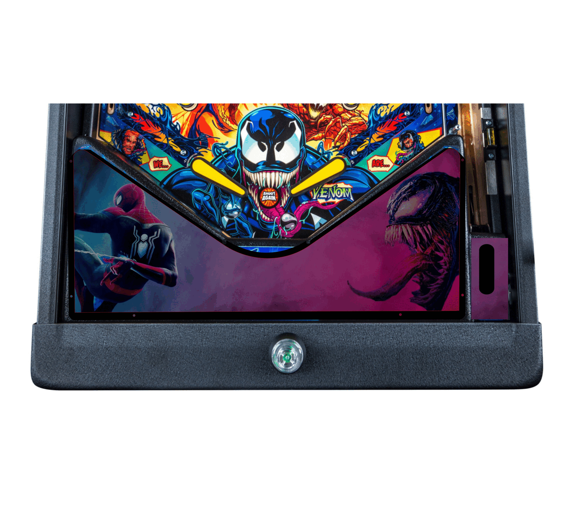 Venom pink Lighted Pinball Apron/Arch 0153