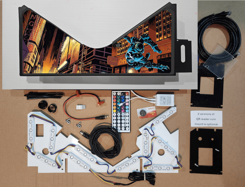 Venom city Lighted Pinball Apron/Arch 0155 - Image 5
