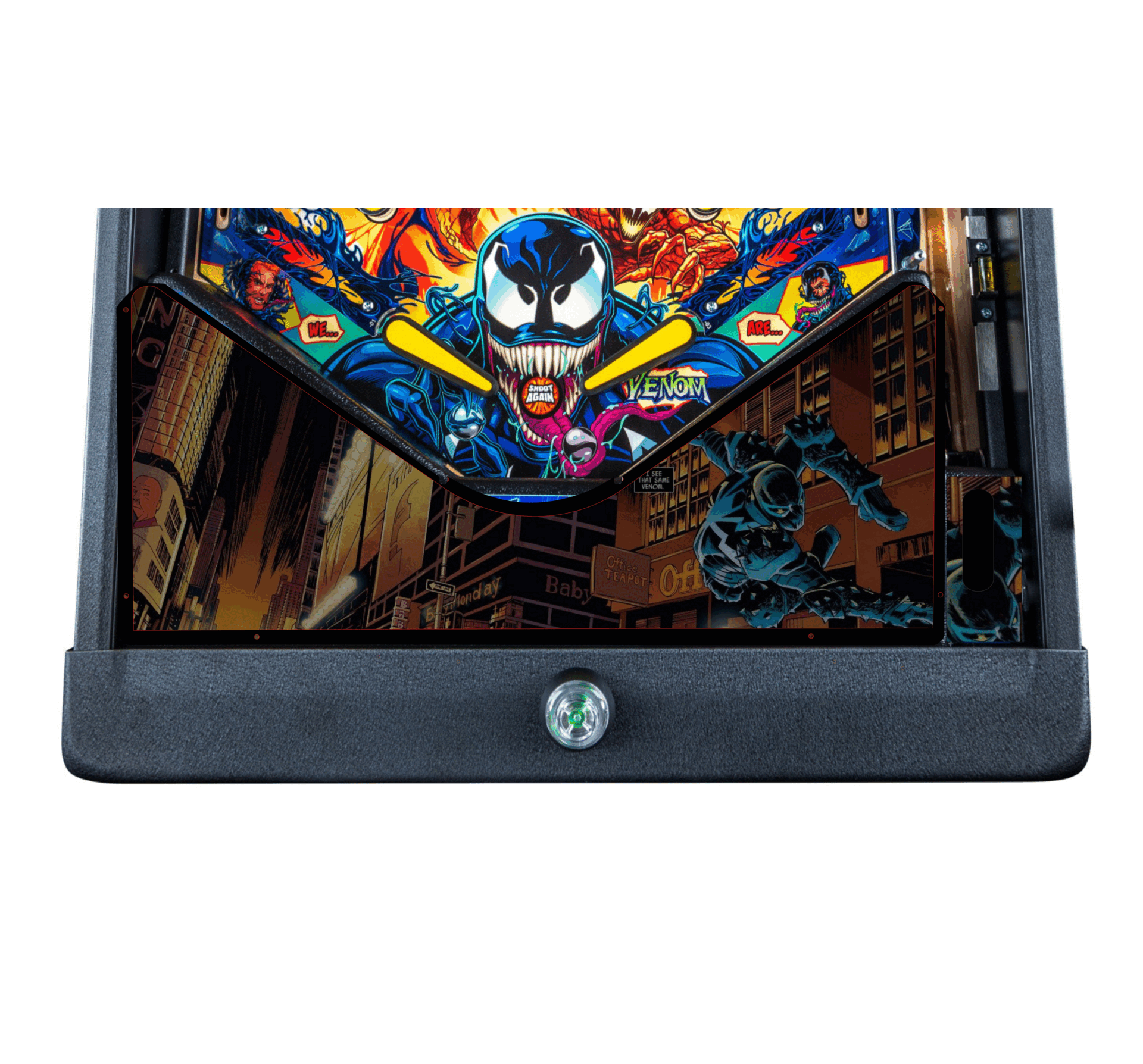 Venom city Lighted Pinball Apron/Arch 0155