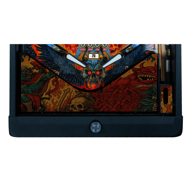 Metallica hell Lighted Pinball Apron/Arch 0157 - Image 3
