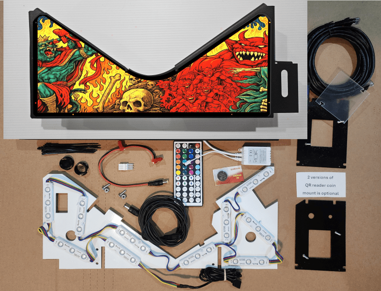 Metallica hell Lighted Pinball Apron/Arch 0157 - Image 5