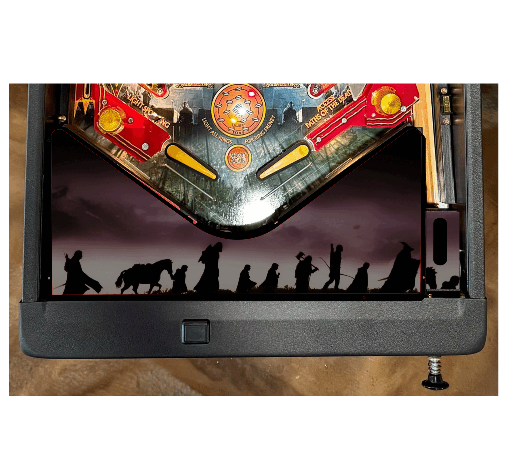 Lord of the Ring's walking Lighted Pinball Apron/Arch 0075